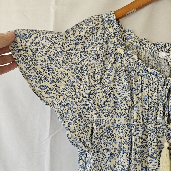 Patrons Of Peace Boho Tiered Tassel Paisley Print Medium Women's - Picture 6 of 9